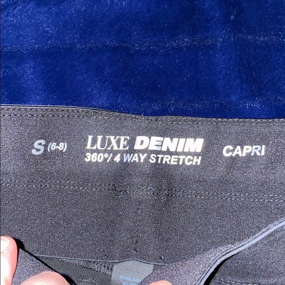 πππPETER NYGARD. WIDE BAND. CAPRIS.LUXE DENIM.STRETCH - Picture 2 of 9